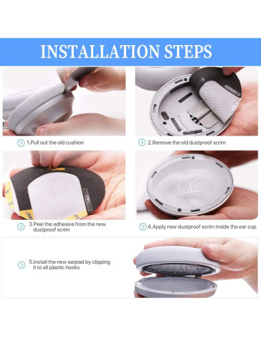 Almohadillas de Reemplazo Adhiper para Auriculares Bose 700 NC700