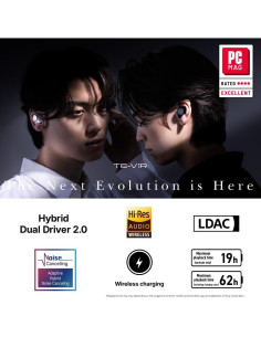 Auriculares Inalámbricos AVIOT TE-V1R con Cancelación de Ruido 2