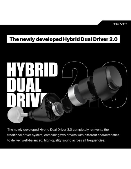 Auriculares Inalámbricos AVIOT TE-V1R con Cancelación de Ruido