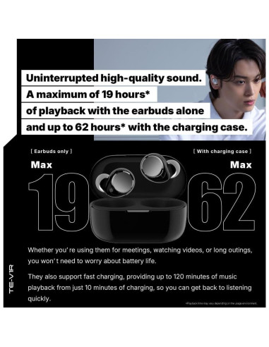 Auriculares Inalámbricos AVIOT TE-V1R con Cancelación de Ruido