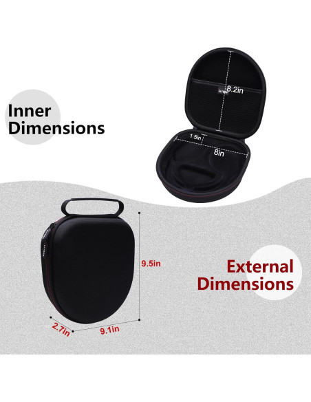 Funda LTGEM para Auriculares Razer Barracuda X 2021/2022 - Negro