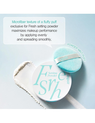 Polvo Fijador Fresco Espoir 8.8 g | Acabado Suave Maquillaje