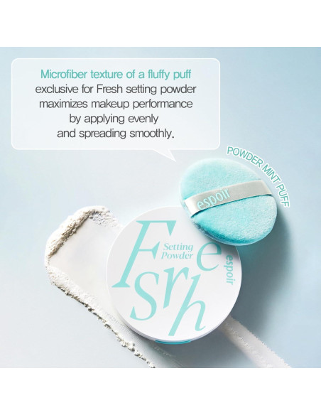 Polvo Fijador Fresco Espoir 8.8 g | Acabado Suave Maquillaje