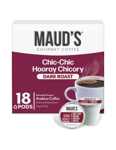 Cápsulas de Café Maud Achicoria Tueste Oscuro 18 Unidades