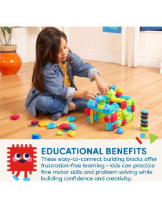 Bloques de Construcción Interconectables Battat 112 Piezas 2