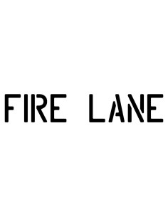 Plantilla de Estacionamiento Calle de Fuego 18" Marketing Holders