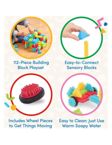 Bloques de Construcción Interconectables Battat 112 Piezas