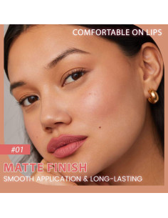 Lápiz de Labios Mate Rojo evpct 1Pcs Impermeable 9g 2