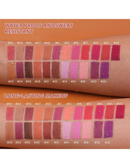 Lápiz de Labios Mate Rojo evpct 1Pcs Impermeable 9g