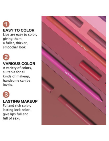 Lápiz de Labios Mate Rojo evpct 1Pcs Impermeable 9g