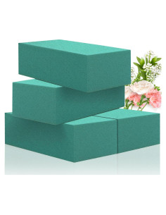 Bloques de Espuma Floral 4Pcs SUPKING 17.78x8.89x5.08cm
