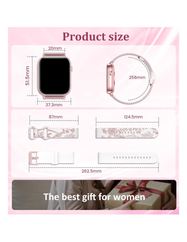 Reloj Inteligente Betatree 1.83" para Mujeres Bluetooth Fitness