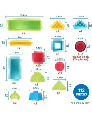 Bloques de Construcción Interconectables Battat 112 Piezas