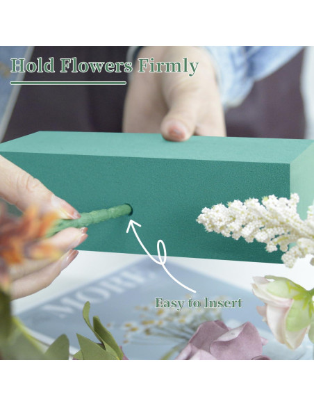 Bloques de Espuma Floral 4Pcs SUPKING 17.78x8.89x5.08cm