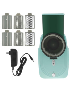 Cortador Eléctrico de Verduras ZLHETWT Verde 50W 14x16x29cm
