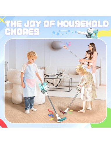 Aspiradora de Juguete SmilessKiddo 3 en 1 para Niños