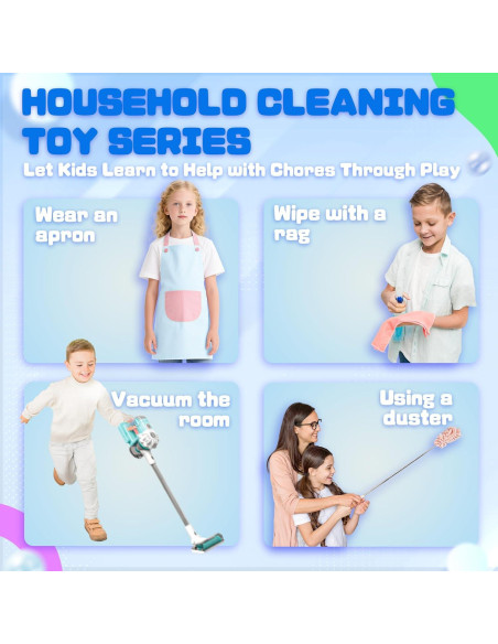 Aspiradora de Juguete SmilessKiddo 3 en 1 para Niños