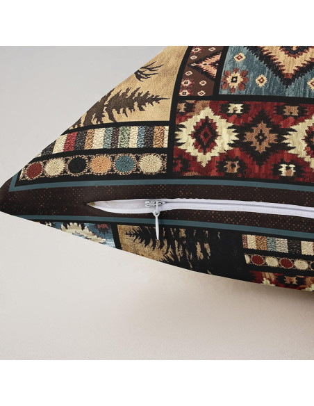 Erosebridal Juego de 2 Fundas de Almohada 40x40 cm Rústicas