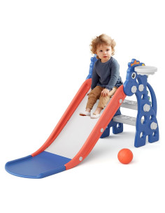 Deslizador Plegable Glaf para Niños 1-3 Años con Aro de Baloncesto