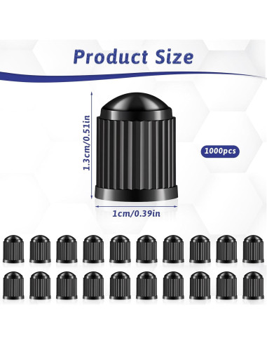Paquete de 1000 Tapas de Válvula Neumático SynHHergyx