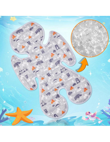 Almohadilla Refrigerante para Asiento de Coche Niños BD101 Verde