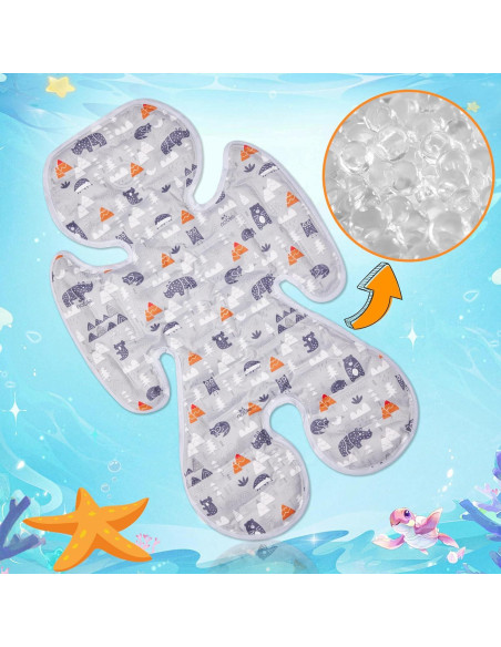 Almohadilla Refrigerante para Asiento de Coche Niños BD101 Verde