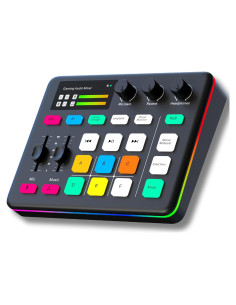 Mezclador de Audio HOSONGIN H-G1-Black con Efectos y Bluetooth