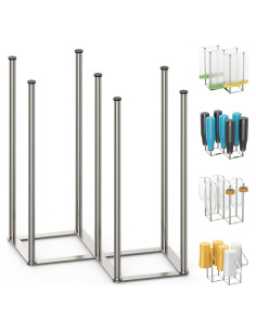 Soporte Plegable para Secar Botellas KORRTFID Acero Inoxidable