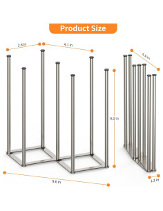 Soporte Plegable para Secar Botellas KORRTFID Acero Inoxidable 2
