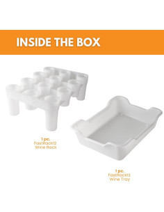 Soporte y bandeja para secado de botellas FastRack12 - 12 botellas 2