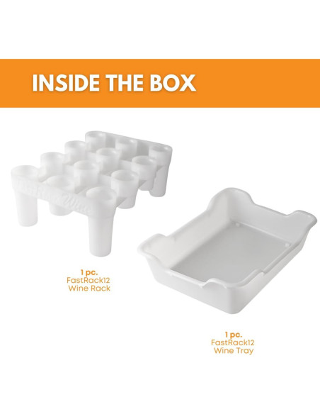 Soporte y bandeja para secado de botellas FastRack12 - 12 botellas