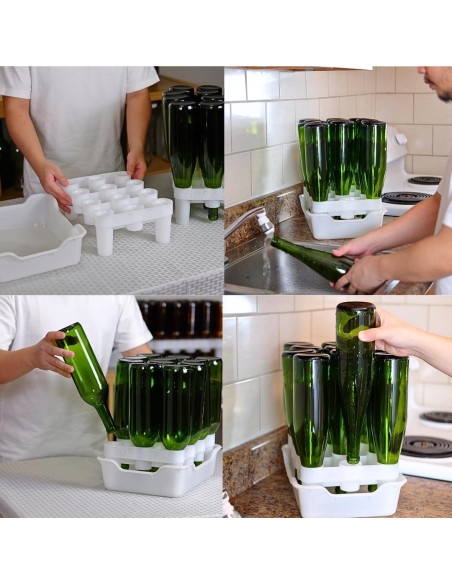 Soporte y bandeja para secado de botellas FastRack12 - 12 botellas