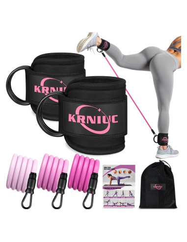 Bandas de Resistencia para Tobillos KRNIUC - 3 Niveles de Tensión