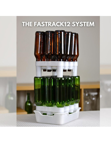 Soporte y bandeja para secado de botellas FastRack12 - 12 botellas