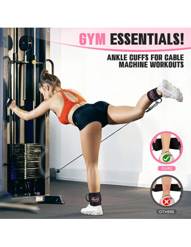 Bandas de Resistencia para Tobillos KRNIUC - 3 Niveles de Tensión