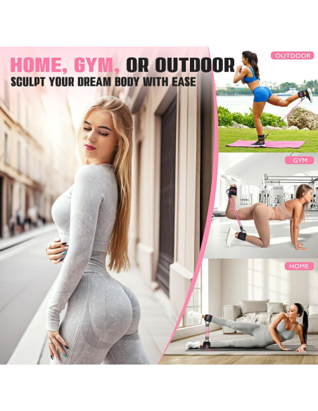 Bandas de Resistencia para Tobillos KRNIUC - 3 Niveles de Tensión