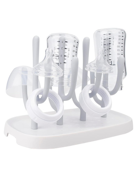 Soporte para Secado de Biberones Hourise Gris Compacto Soporte para Secado de Biberones Hourise Gris Compacto