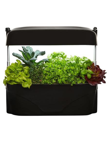 Huerto de Cocina Vegepod Negro - Kit Autorriego LED 60cm