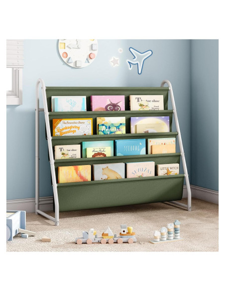 Estantería de Libros para Niños Tatub 4 Niveles Verde