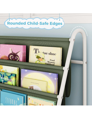 Estantería de Libros para Niños Tatub 4 Niveles Verde