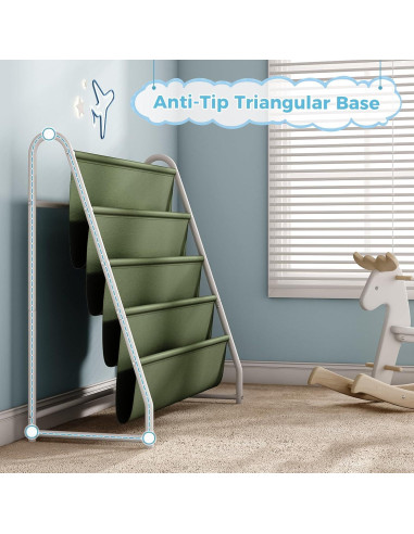 Estantería de Libros para Niños Tatub 4 Niveles Verde