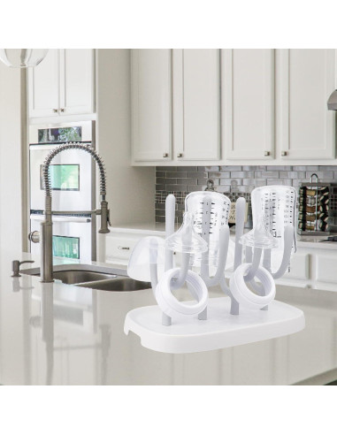 Soporte para Secado de Biberones Hourise Gris Compacto