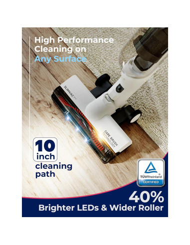 Aspiradora de varilla inalámbrica Roomie Tec L80, 2 en 1, HEPA