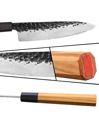 Juego de cuchillos de cocina Tinta de Ciruelas 3 piezas acero inoxidable