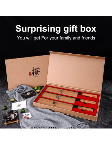 Juego de cuchillos de cocina Tinta de Ciruelas 3 piezas acero inoxidable