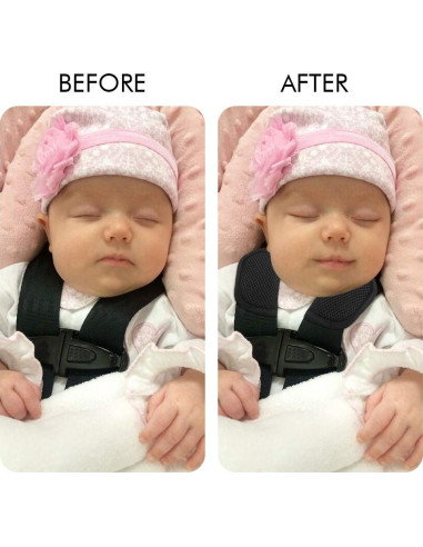 Accmor Fundas para Correas de Asiento de Auto Bebés - Negro