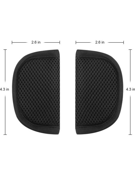 Accmor Fundas para Correas de Asiento de Auto Bebés - Negro