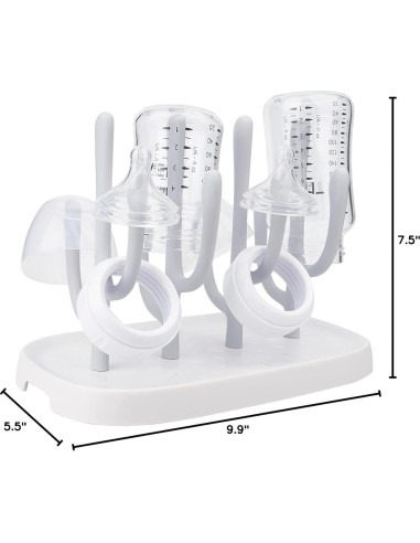 Soporte para Secado de Biberones Hourise Gris Compacto