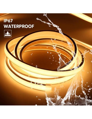 Tira LED 1M IP67 3000K Blanco Cálido PCNingled