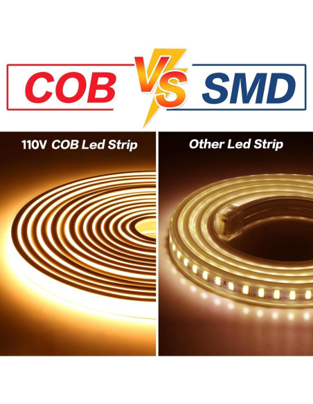 Tira LED 1M IP67 3000K Blanco Cálido PCNingled